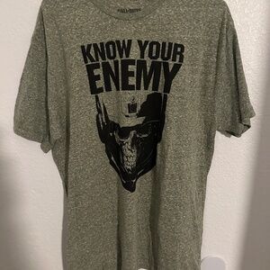 Call of Duty Graphic T-Shirt - KNOW YOUR ENEMY - Green Size XL